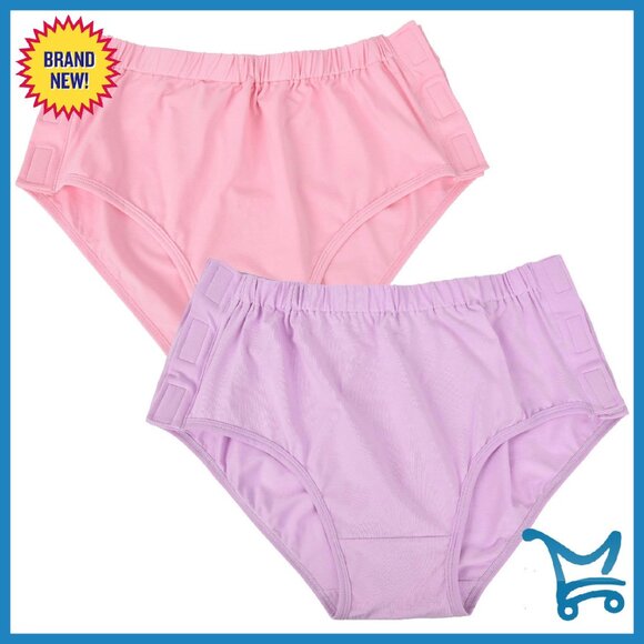 Women's Tear-Away Underwear for Patients & Elders XL 95% Cotton